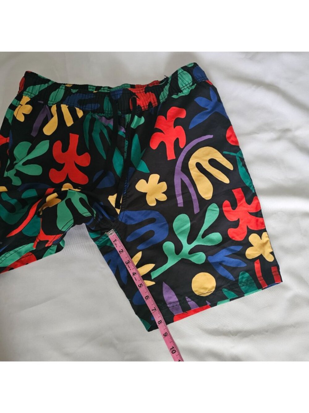 Hanna Andersson Boys' Tropical Rainforest On Black Swim Trunks Size Medium - Picture 9 of 11